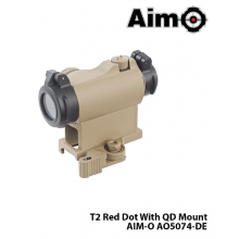 Red/Green-Dot T2 With QD Mount-TAN AIM-O AO5074-DE