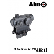 Red/Green-Dot T1 With QD Mount-SİYAH AIM-O AO5014-BK