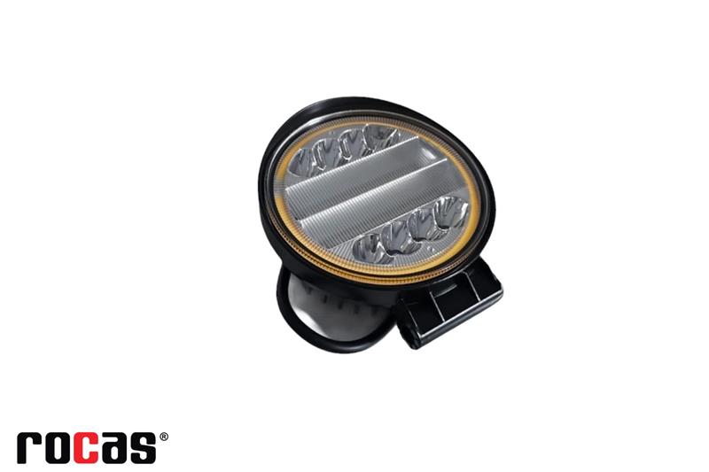 LED ÇALIŞMA LAMBASI OVAL (BEYAZ-TURUNCU)42W-11CM YUVARLAK 
